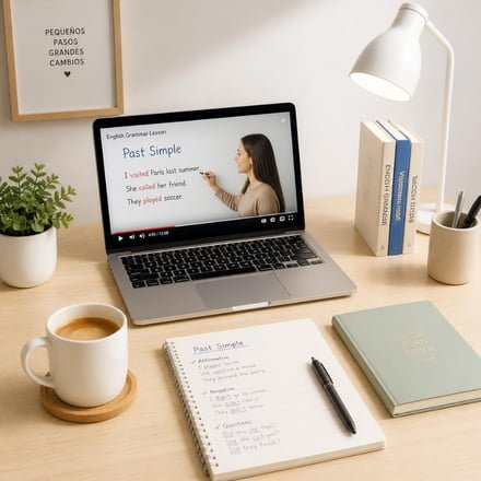 laptop y curso online